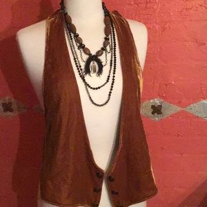 Free People velvet vest